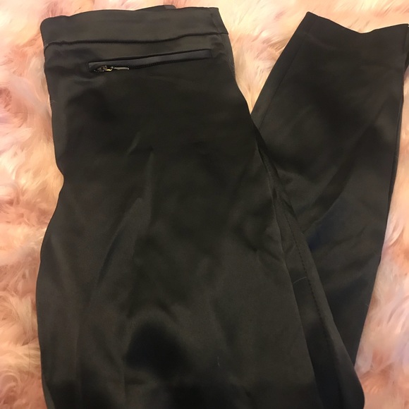 Silky DARK navy skinny pants - Picture 1 of 2